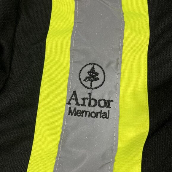 Tough Duck Polo Shirt Mens Medium Black Hi-Vis Reflective Safety Workwear Tape - Picture 10 of 10